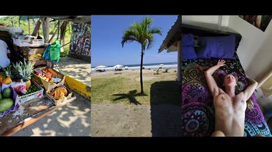 Big cock face fucking on Ecuador beach cumshot real couple