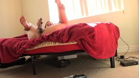 First it'_s butt beads, then a dildo with a grip, and then double penetration with a...