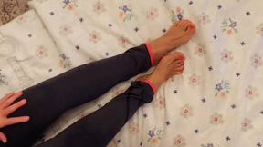 Amateur Blonde Mature Wife Enjoys Blowjob and Footjob
