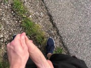 Train station dick flashing. Amateur exhibitionist jerk-off | Johann Wood