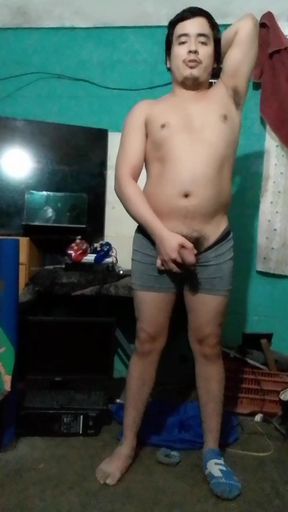 Jesus in boxer pulling his penis #28