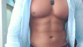 Hayden Shows Off His Chest and Abs