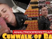 Blowjob in changing room and cumwalk of fame trought shopping mall,PUBLIC!