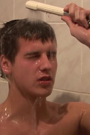 Jerked off while showering