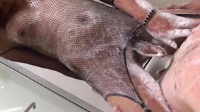 Asian tranny taking big dick in booty hole