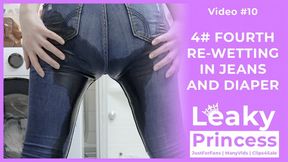 4th Re-Wetting diaper with jeans