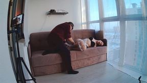 Ness_Bondage with stretch film_Hidden POV-CS09_Part 1-3_Full version