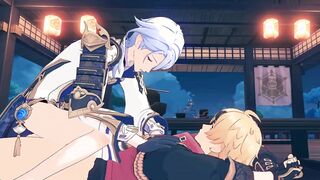 Ayato Rails Thoma Romantically - Genshin Influence Yaoi Manga porn