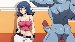 Sabrina from Pokemon Destroyed by Monster Black Cock (Cartoon Sex)