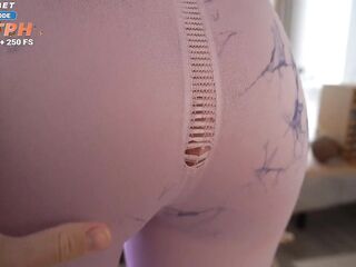 Sorry Step Sis , For Ripped Leggins And Coarse Banged Oiled Butt With Constricted Vagina , Tasty