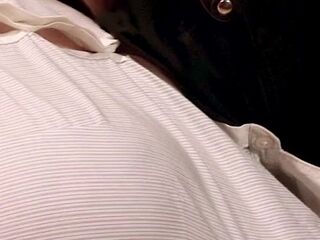 Bound sub gets tormented with hawt wax over her melons and twat in advance of that babe's allowed to cum