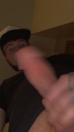 Watch me play with my big white cock!