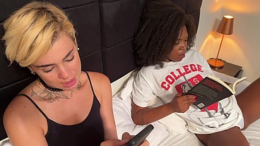 Girlfriends having fun with dominance and submission games