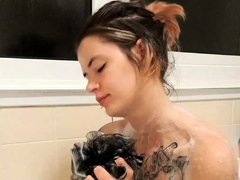 Curly Blonde Teen Records Solo Dildo Masturbation More at