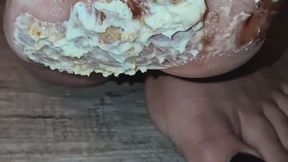 Barefoot Chocolate Eclair Cake Crush ? | Creamy Foot Smash