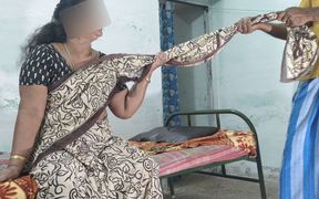 While My Stepmother Was Drinking Water, I Went There, Pulled Her Saree, and Had Sex with Her.