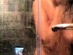 Small titted babe toys her pussy on webcam