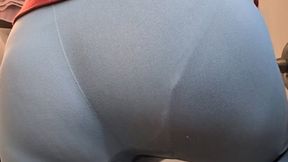 Leaky Tight Grey Leggings Wetting & Rewetting