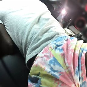 Little tight ass bend over to suck my cock in the car.