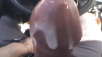Amateur Guy Jerks Off Big Cock in Camper