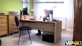 VIP4K Long haired brunette Inga Devil joins a small loan company