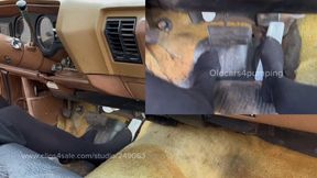 Black tights and a BIG GAS PEDAL! Cranking and revving!