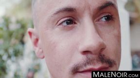 MaleNoir.com - Skyy Knox offers his muscular ass to Max Konnor's massive BBC for deep