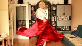 My silk skirt simply presented as I like to wear it.