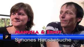 German MILF with biggest boobs shares her big dick with horny amateur couple