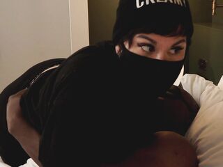 Thick theif Tegan Trex gets screwed by large ramrod