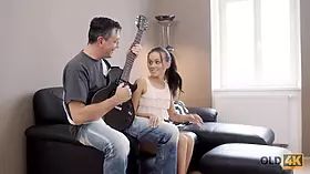 Old4k. small romanian teenager Tina Walker is banged by the older man