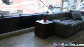 ”Amateur blondie walks naked in the house spy”