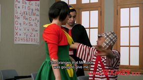 Horny Barrio - at College. Nicole Zurich Sara Blonde