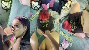 birthday girl wished for a big black dick