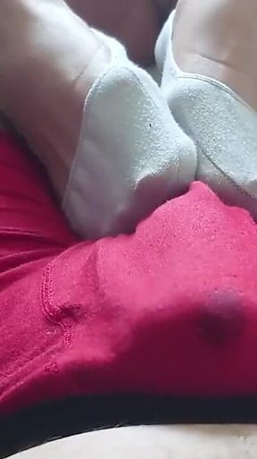 POV: Footjob, Ballbusting & Cum in Panties!