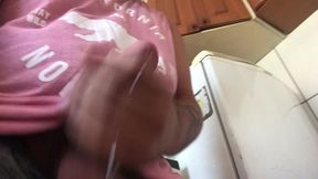 emptying the balls. cumshot in slow motion at the end.