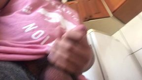emptying the balls. cumshot in slow motion at the end.