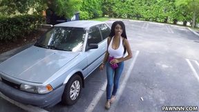 Busty ebony Brittney White needs money - big black cock invasion