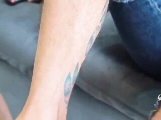 TIAGO GAÚCHO - DOM CHAP SCREWING THE BUTT OF A TATTOOED GAÚCHO - HOMOSEXUAL SEX WITH A SLAVER BEARDED STUD - RECO ROMANELLO