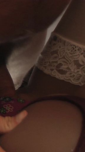 Covering Jennys Pussy with Cum