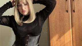 Obsessed With My Chewing Gum & Lips Sheer Top & Tiny Bra Tease