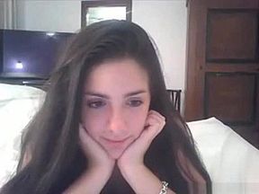 Horny exclusive dildo, geeky, brunette porn clip