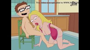 Francine smith giving a blowjob to her