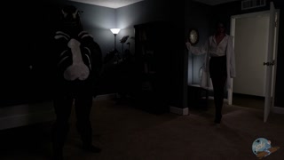Behind the Scenes of the Venom porn parody Vencum