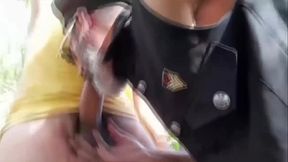 Policial estava fazendo uma ronda nas trilhas do Parque Engenheiro Goulart e acabou avistado dois supeito