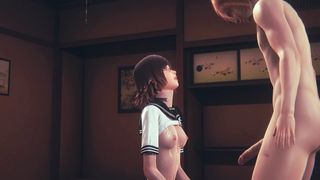 "Hentai Uncensored 3D - Kaya sex in a tatami"