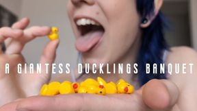 A Giantess's Duckling Banquet