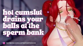 Slutty Receptionist Drains Your Balls At The Sperm Bank [audio Roleplay] [submissive Slut] [cumslut]