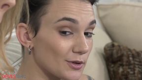 Upset Casey Gets Pounded Hard by Tattooed Lesbian Roommates