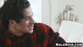 MaleNoir.com - Armond Rizzo's ass withstands a massive dick surprise